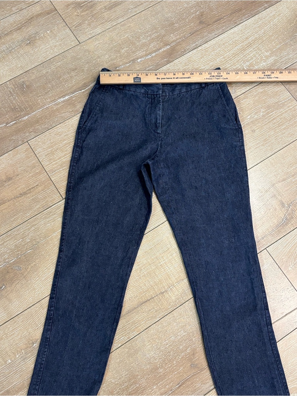 Luciano Barbera Women’s Italian 40 Black 100% Linen Straight Leg Pants - Picture 4 of 11
